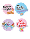 Sticker gegen rechts (4er Set) - brushmeetspaper