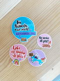 Sticker gegen rechts (4er Set) - brushmeetspaper